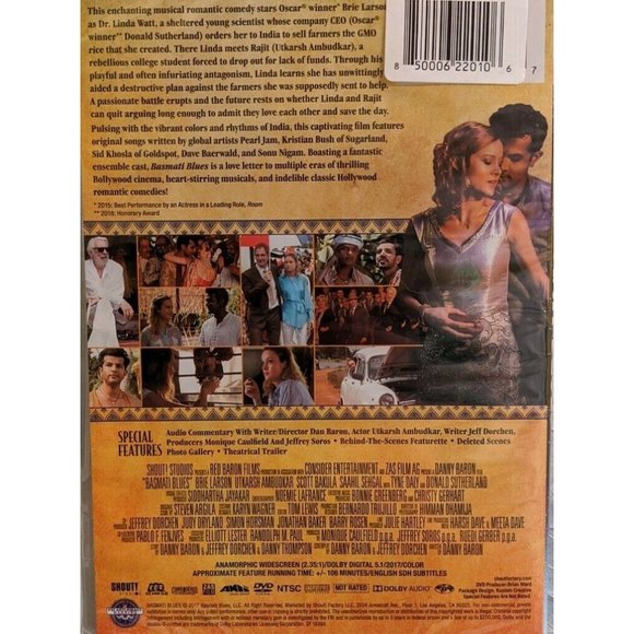 NWT Basmati Blues DVD Bollywood Romantic Comedy RomCom Sutherland 2017 Sealed - Picture 2 of 6